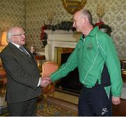 25 November 2015; Athletics Coach Frank Fitzgerald in Aras an Uachtarain as the Special Olympics World Summer Games are honoured by President Michael D. Higgins and wife Sabina. Aras an Uachtarain, Phoenix Park, Dublin. Picture credit: Ray McManus / SPORTSFILE