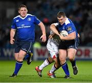 27 November 2015; Jack McGrath, Leinster, is tackled by Wiehahn Herbst, Ulster. Guinness PRO12, Round 8, Leinster v Ulster. RDS Arena, Ballsbridge, Dublin. Picture credit: Stephen McCarthy / SPORTSFILE