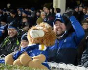 27 November 2015; Leinster supporters at the game. Leinster Fans at Leinster v Ulster - Guinness PRO12, Round 8. RDS, Ballsbridge, Dublin. Picture credit: Cody Glenn / SPORTSFILE