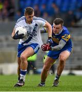 28 November 2015; Paul O'Donoghue, St Mary's, in action against Shane Griffin, Carrigaline. AIB Munster GAA Football Intermediate Club Championship Final, St Mary's, Kerry, v Carrigaline, Cork. Fitzgerald Stadium, Killarney, Co. Kerry. Picture credit: Stephen McCarthy / SPORTSFILE