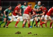 28 November 2015; Large divots of turf are displaced during play. Guinness PRO12, Round 8, Munster v Connacht. Thomond Park, Limerick. Picture credit: Seb Daly / SPORTSFILE
