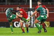 28 November 2015; James Cronin, Munster, is tackled by Craig Ronaldson, Connacht. Guinness PRO12, Round 8, Munster v Connacht. Thomond Park, Limerick. Picture credit: Diarmuid Greene / SPORTSFILE