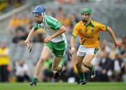 11 July 2009; Niall Healy, London, in action against Kevin Fagan, Meath. Nicky Rackard Cup Final, Meath v London, Croke Park, Dublin. Picture credit: Brian Lawless / SPORTSFILE