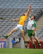 11 July 2009; Michael Foley, Meath, in action against Henry Vaughan, London. Nicky Rackard Cup Final, Meath v London, Croke Park, Dublin. Picture credit: Brian Lawless / SPORTSFILE