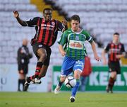 21 August 2009; John Russell, Galway United, in action against Joseph Ndo, Bohemians FC. League of Ireland Premier Division, Bohemians FC v Galway United, Dalymount Park, Dublin. Picture credit: Matt Browne / SPORTSFILE