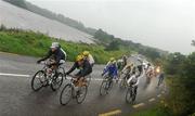 23 August 2009; Lance Armstrong, Astana, leads a chasing group as the race departs Ballydehob during stage 3 of the Tour of Ireland. 2009 Tour of Ireland -  Stage 3, Bantry to Cork. Picture credit: Stephen McCarthy / SPORTSFILE