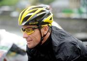 23 August 2009; Lance Armstrong, Astana, at the start of stage 3 of the Tour of Ireland. 2009 Tour of Ireland -  Stage 3, Bantry to Cork. Picture credit: Stephen McCarthy / SPORTSFILE