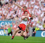 23 August 2009; Davy Harte, Tyrone, in action against Alan O'Connor, Cork. GAA Football All-Ireland Senior Championship Semi-Final, Tyrone v Cork, Croke Park, Dublin. Picture credit: Oliver McVeigh / SPORTSFILE