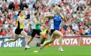 23 August 2009; Derval O'Rourke, from Munster, in action during the GAA/Athletics Ireland Inter-Provincial Super Sprint Relay.  Croke Park, Dublin. Picture credit: Oliver McVeigh / SPORTSFILE