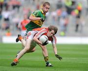 23 August 2009; Andrew Murnin, Armagh, in action against James Coffey, Kerry. ESB GAA Football All-Ireland Minor Championship Semi-Final, Armagh v Kerry, Croke Park, Dublin. Picture credit: Oliver McVeigh / SPORTSFILE