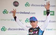 21 August 2009; Russell Downing, Candi TV - Marshalls Pasta, before receiving the An Post green points jersey after stage 1 of the Tour of Ireland. 2009 Tour of Ireland - Stage 1, Enniskerry to Waterford. Picture credit: Stephen McCarthy / SPORTSFILE