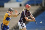 22 August 2009; Galway captain Joe Canning in action against Clare captain Ciaran Doherty. Bord Gais Energy GAA All-Ireland U21 Hurling Championship Semi-Final, Galway v Clare, Semple Stadium, Thurles, Co. Tipperary. Picture credit: Ray McManus / SPORTSFILE