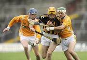 22 August 2009; Colin Fennelly, Kilkenny, in action against Paddy McNaughton and Mark McFadden, Antrim. Bord Gais Energy GAA All-Ireland U21 Hurling Championship Semi-Final, Kilkenny v Antrim, Pairc Tailteann, Navan, Co. Meath. Picture credit: Oliver McVeigh / SPORTSFILE