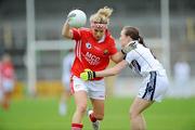 22 August 2009; Valerie Mulcahy, Cork, in action against Kiri Lowry, Kildare. TG4 All-Ireland Ladies Football Senior Championship Quarter-Final, Cork v Kildare, Nowlan Park, Kilkenny. Picture credit: Matt Browne / SPORTSFILE