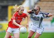 22 August 2009; Nollaig Cleary, Cork, in action against Kate Leahy, Kildare. TG4 All-Ireland Ladies Football Senior Championship Quarter-Final, Cork v Kildare, Nowlan Park, Kilkenny. Picture credit: Matt Browne / SPORTSFILE