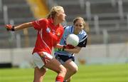 22 August 2009; Eimear O'Connell, Cork, in action against Sinead Finnegan, Dublin. Aisling McGing Memorial Championship Final, Cork v Dublin, Semple Stadium, Thurles, Co. Tipperary. Picture credit: Ray McManus / SPORTSFILE