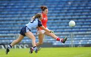 22 August 2009; Katie Sheehan shoots past the Dublin full-back Patricia Gordon to score the second Cork goal. Aisling McGing Memorial Championship Final, Cork v Dublin, Semple Stadium, Thurles, Co. Tipperary. Picture credit: Ray McManus / SPORTSFILE