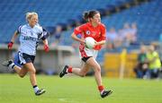 22 August 2009; Anne O'Donovan, Cork, in action against Andrea Bowe, Dublin. Aisling McGing Memorial Championship Final, Cork v Dublin, Semple Stadium, Thurles, Co. Tipperary. Picture credit: Ray McManus / SPORTSFILE