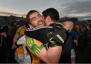 22 November 2015; Killian Young, left, and Bryan Sheehan following their victory. Kerry County Senior Football Championship Final Replay, South Kerry v Killarney Legion. Fitzgerald Stadium, Killarney, Co. Kerry. Picture credit: Stephen McCarthy / SPORTSFILE