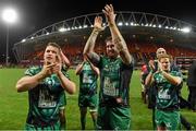 28 November 2015; Connacht players including Matt Healy, Aly Muldowney and Kieran Marmion celebrate after victory over Munster. Guinness PRO12, Round 8, Munster v Connacht. Thomond Park, Limerick. Picture credit: Diarmuid Greene / SPORTSFILE