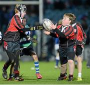27 November 2015; Action from the Bank of Ireland's Half-Time Mini Games at the Leinster v Ulster - Guinness PRO12, Round 8 clash at the RDS Arena, Ballsbridge, Dublin. Picture credit: Cody Glenn / SPORTSFILE