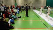 28 November 2015; A general view of the Irish Open Fencing Championships. Loughlinstown Leisure Centre, Dun Laoghaire, Co. Dublin. Picture credit: Cody Glenn / SPORTSFILE
