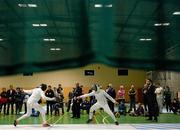 28 November 2015; A general view of the Irish Open Fencing Championships. Loughlinstown Leisure Centre, Dun Laoghaire, Co. Dublin. Picture credit: Cody Glenn / SPORTSFILE