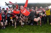 29 November 2015; Ben O'Connor, Oulart the Ballagh, celebrates with his team-mates at the end of the game. AIB Leinster GAA Senior Club Hurling Championship Final, Oulart the Ballagh v Cuala. Netwatch Dr. Cullen Park, Carlow. Picture credit: David Maher / SPORTSFILE