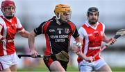 29 November 2015; David Redmond, Oulart the Ballagh, in action against Ross Tierney, left, and Nicky Kenny, Cuala. AIB Leinster GAA Senior Club Hurling Championship Final, Oulart the Ballagh v Cuala. Netwatch Dr. Cullen Park, Carlow. Picture credit: David Maher / SPORTSFILE