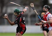 29 November 2015; Keith Rossiter, Oulart the Ballagh, in action against Mark Schutte, Cuala. AIB Leinster GAA Senior Club Hurling Championship Final, Oulart the Ballagh v Cuala. Netwatch Dr. Cullen Park, Carlow. Picture credit: David Maher / SPORTSFILE