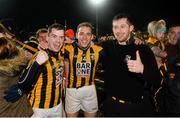 29 November 2015; Stephen Finnegan, Rico Kelly and Johnny Hanratty, Crossmaglen, celebrate after the game. AIB Ulster GAA Senior Club Football Championship Final, Crossmaglen v Scotstown. Crossmaglen, Co. Armagh. Picture credit: Oliver McVeigh / SPORTSFILE