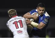 27 November 2015; Ben Te'o, Leinster, is tackled by Andrew Trimble, Ulster. Guinness PRO12, Round 8, Leinster v Ulster. RDS Arena, Ballsbridge, Dublin. Picture credit: Stephen McCarthy / SPORTSFILE