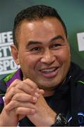 30 November 2015; Connacht head coach Pat Lam during  a press conference. Sportsground, Galway. Picture credit: David Maher / SPORTSFILE