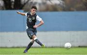 30 November 2015; Republic of Ireland's Liam Brady, younger brother of Republic of Ireland senior international Robbie Brady, scores a penalty against the Czech Republic. U18 International Friendly, Republic of Ireland v Czech Republic. Home Farm FC, Whitehall, Dublin. Picture credit: Matt Browne / SPORTSFILE