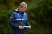 30 November 2015; Leinster head coach Leo Cullen arrives squad training. Leinster Rugby Squad Training. Rosemount, UCD, Belfield, Dublin. Picture credit: Piaras Ó Mídheach / SPORTSFILE