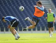 25 August 2009; Darragh Ryan, right, in action against Enda Stevens during squad training. St Patrick's Athletic squad training and press conference, RDS, Dublin. Picture credit: Stephen McCarthy / SPORTSFILE