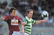 28 August 2009; Dessie Baker, Shamrock Rovers, in action against David Cooke, Galway United. League of Ireland Premier Division, Galway United v Shamrock Rovers, Terryland Park, Galway. Picture credit: David Maher / SPORTSFILE
