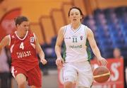 22 August 2009; Lindsay Peat, Ireland, in action against Lia Volpe, Switzerland. Senior Women's European Championship Qualifier, Ireland v Switzerland, National Basketball Arena, Tallaght, Dublin. Picture credit: Brian Lawless / SPORTSFILE