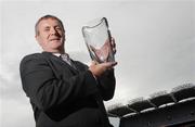 27 August 2009; Tyrone football legend Frank McGuigan joins gaelic football legends Peter Nolan, Offaly, Donie O'Sullivan, Kerry, Dermot Earley, Roscommon, Jimmy Keaveney, Dublin, Mick O'Dwyer, Kerry, and Paddy Doherty, Down, as he was inducted into the MBNA Kick Fada Hall of Fame at a ceremony in Croke Park, Dublin. Picture credit: Pat Murphy / SPORTSFILE