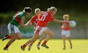 29 August 2009; Nollaig Cleary, Cork, in action against Kathryn Sullivan, Mayo. TG4 All-Ireland Ladies Football Senior Championship Semi-Final, Cork v Mayo, McDonagh Park, Nenagh, Co. Tipperary. Picture credit: Brendan Moran / SPORTSFILE