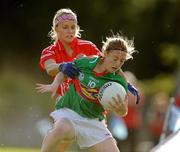 29 August 2009; Lisa Cafferkey, Mayo, in action against Amy O'Shea, Cork. TG4 All-Ireland Ladies Football Senior Championship Semi-Final, Cork v Mayo, McDonagh Park, Nenagh, Co. Tipperary. Picture credit: Brendan Moran / SPORTSFILE