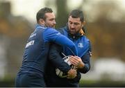 30 November 2015; Leinster's Rob Kearney, right, and Dave Kearney in action during squad training. Leinster Rugby Squad Training. Rosemount, UCD, Belfield, Dublin. Picture credit: Piaras Ó Mídheach / SPORTSFILE