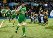 4 December 2015; Connacht's John Muldoon leads his team out for his two hundreth appearance in the competition. Guinness PRO12, Round 9, Cardiff Blues v Connacht, BT Sport Cardiff Arms Park, Cardiff, Wales. Picture credit: Gareth Everett / SPORTSFILE