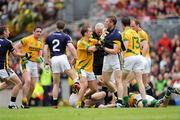 30 August 2009; Seamus Kenny, Meath, jostles with Kerry's Marc O Se. GAA All-Ireland Senior Football Championship Semi-Final, Kerry v Meath, Croke Park, Dublin. Picture credit: Ray McManus / SPORTSFILE