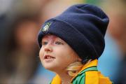 30 August 2009; Paris Dunne, age 3, from Mullingar, Co. Westmeath, supporting Meath at the game. GAA Football All-Ireland Senior Championship Semi-Final, Kerry v Meath, Croke Park, Dublin. Picture credit: Pat Murphy / SPORTSFILE