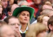 30 August 2009; A Kerry supporter watches the final minutes of the game. GAA Football All-Ireland Senior Championship Semi-Final, Kerry v Meath, Croke Park, Dublin. Picture credit: Pat Murphy / SPORTSFILE