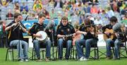 30 August 2009; Two time All-Ireland scÑr champions Boherbue c?ilÕ group, from Cork, provide the half time entertainment. GAA All-Ireland Senior Football Championship Semi-Final, Kerry v Meath, Croke Park, Dublin. Picture credit; Dáire Brennan / SPORTSFILE