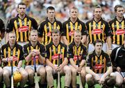 9 August 2009; A section of the Kilkenny team including James 'Cha' Fitzpatrick, JJ Delaney, Michael Rice, Eddie Brennan, John Tennyson, Aidan Fogarty and Tommy Walsh pose for the traditional team photograph. GAA Hurling All-Ireland Senior Championship Semi-Final, Kilkenny v Waterford, Croke Park, Dublin. Picture credit: Dáire Brennan / SPORTSFILE