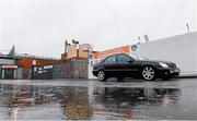 5 December 2015; A general view from outside the Athletic Ground, after the GAA Football Interprovincial Championship 2015 Semi-Finals were cancelled due to bad weather. Athletic ground, Armagh, Co. Armagh. Picture credit: Oliver McVeigh / SPORTSFILE