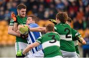 6 December 2015; Conal Keaney, Ballyboden St Enda's, in action against Portlaoise players, from left, Dean Cullen, Cahir Healy, John Delaney and David Seale. AIB Leinster GAA Senior Club Football Championship Final, Portlaoise v Ballyboden St Enda's. O'Connor Park, Tullamore, Co. Offaly. Picture credit: Stephen McCarthy / SPORTSFILE